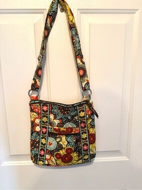 Vera Bradley Disney Parks Mickey Paisley Celebration Crossbody Bag